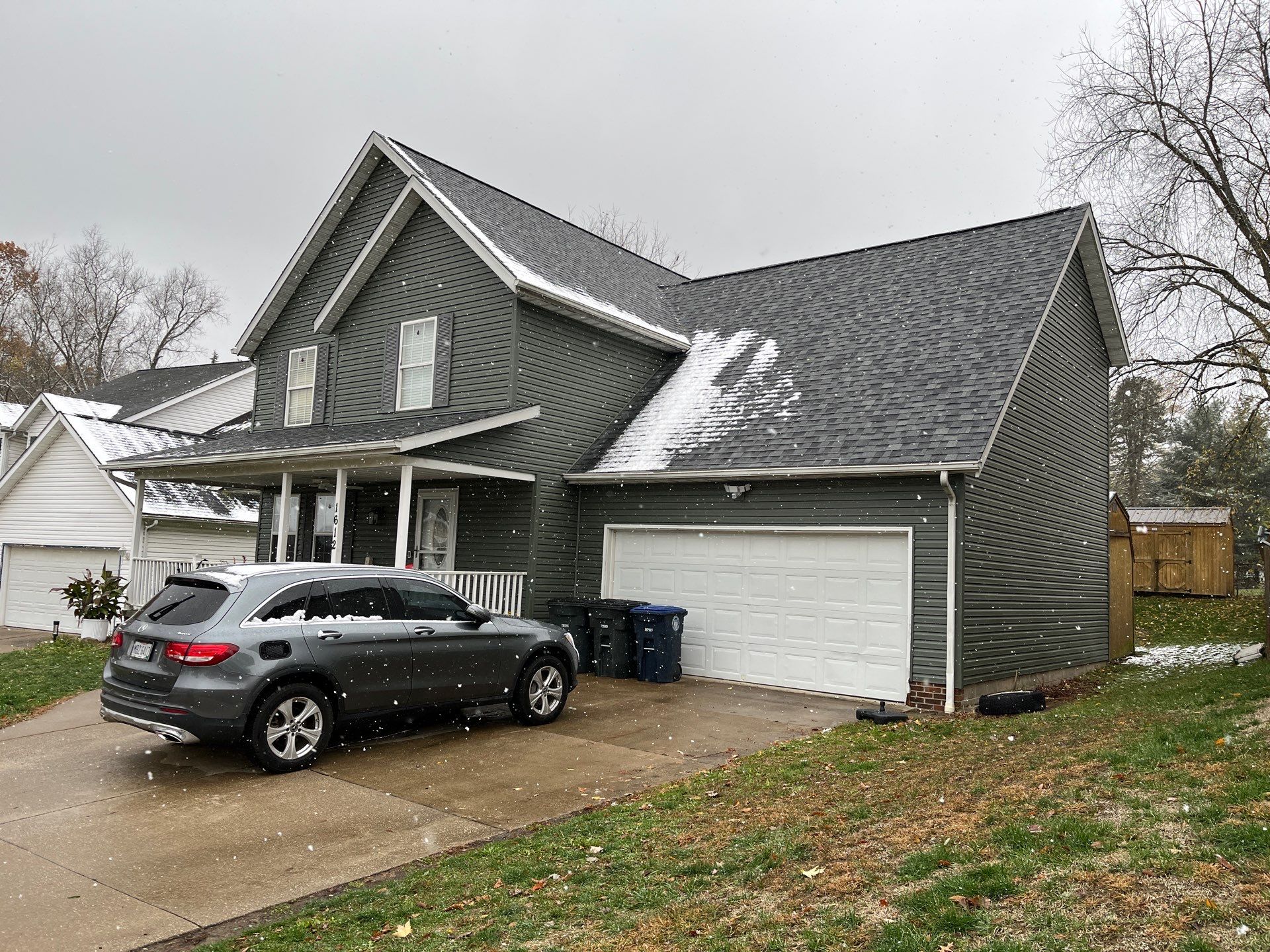 Winter Siding Project in Akron Ohio