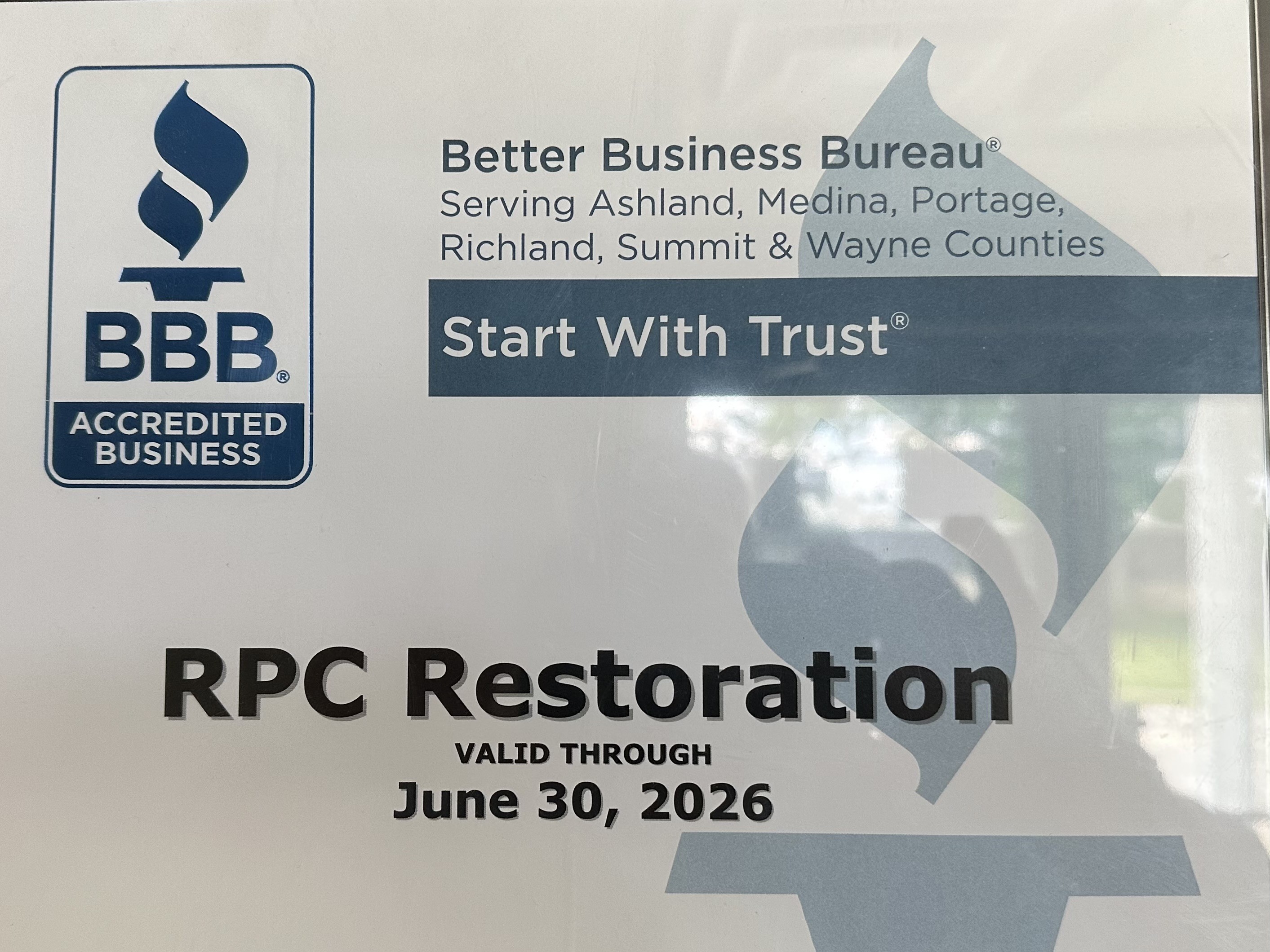 BBB Certification For RPC